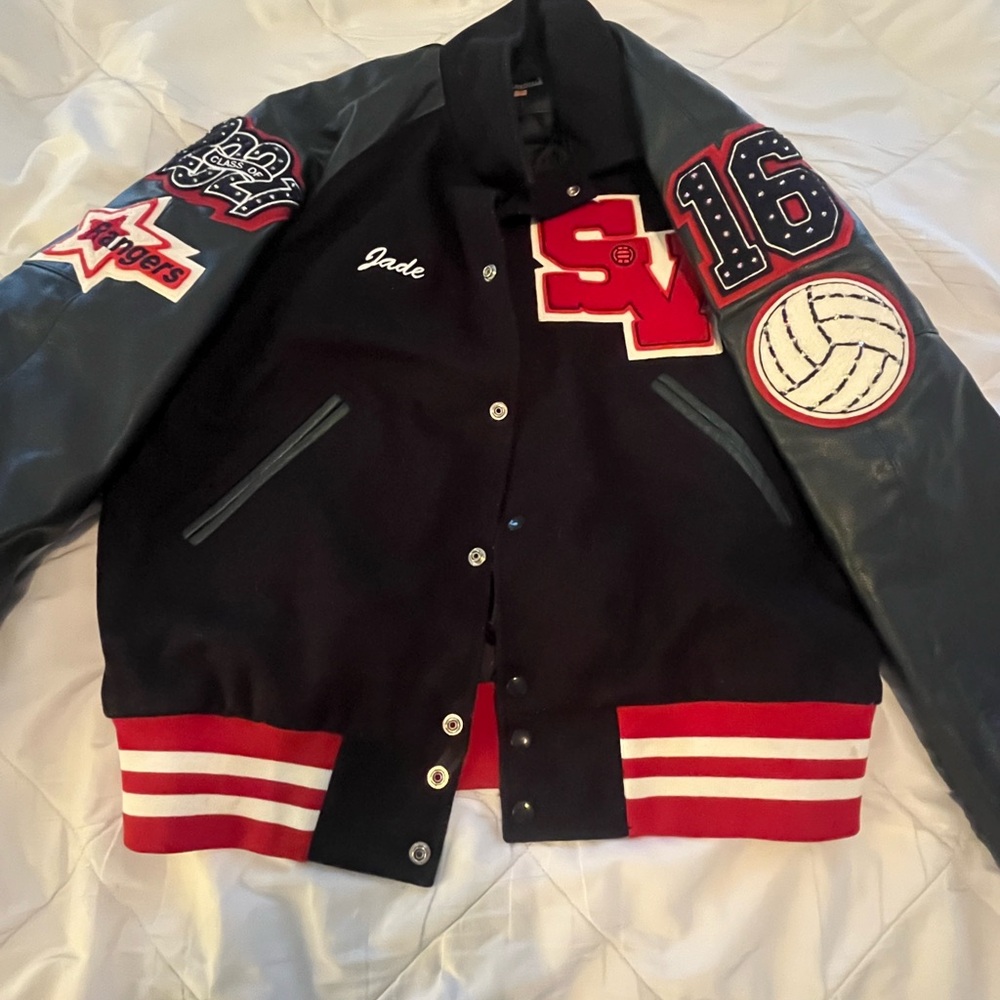 Black and Red Varsity‎ Jacket great condition,
